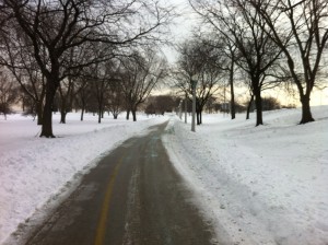 Empty Bike Path