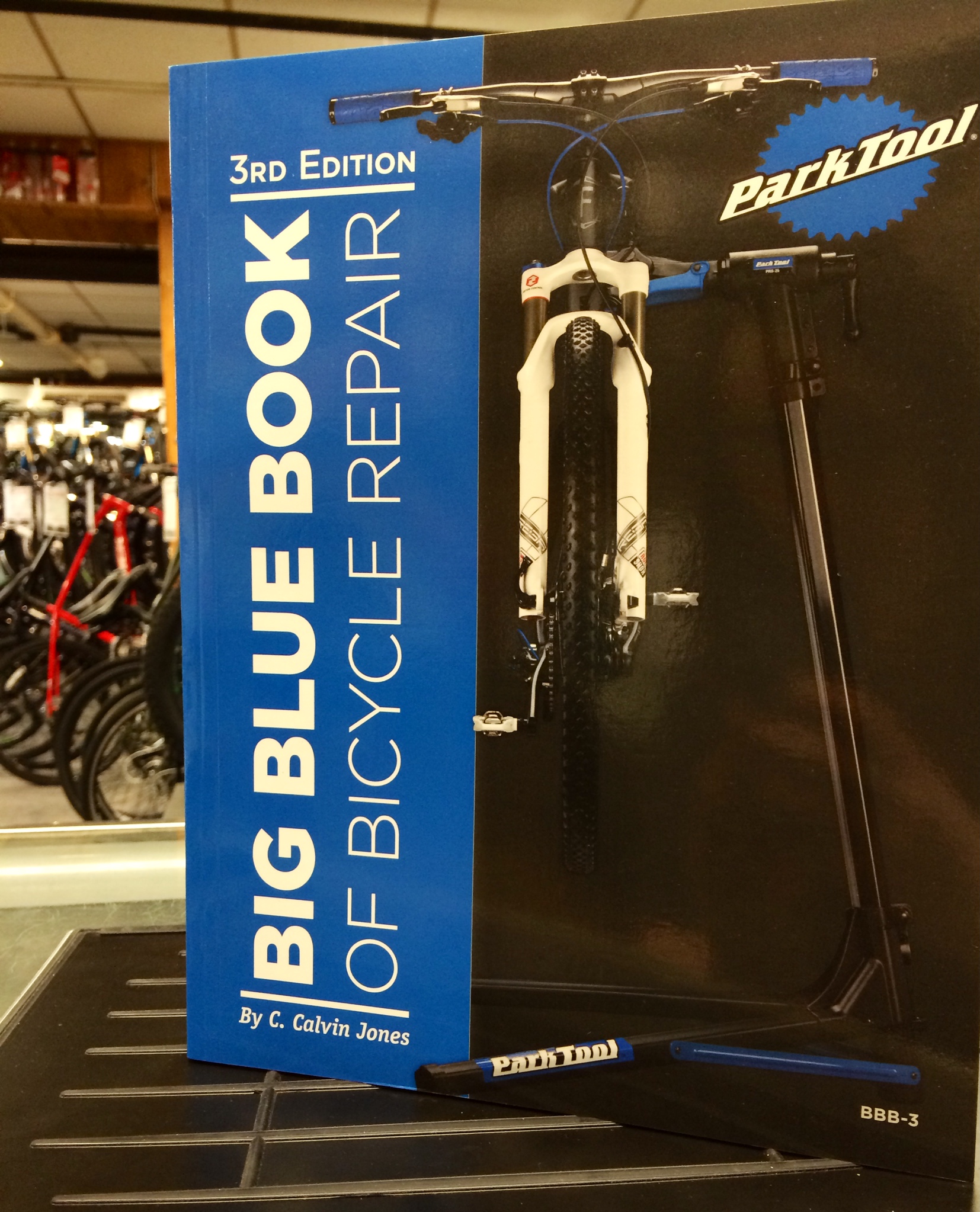 The park tool big blue book is a thorough bicycle repair book makes a great holiday gift