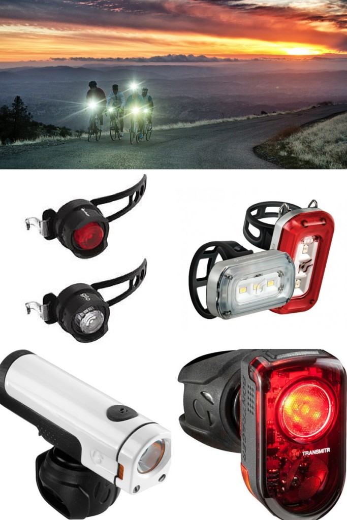 Selection of bike lights from bontrager and blackburn